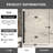 Oak 42" W X 55" H Frameless Bi-Fold Folding Tub Door With Clear Glass-110468949