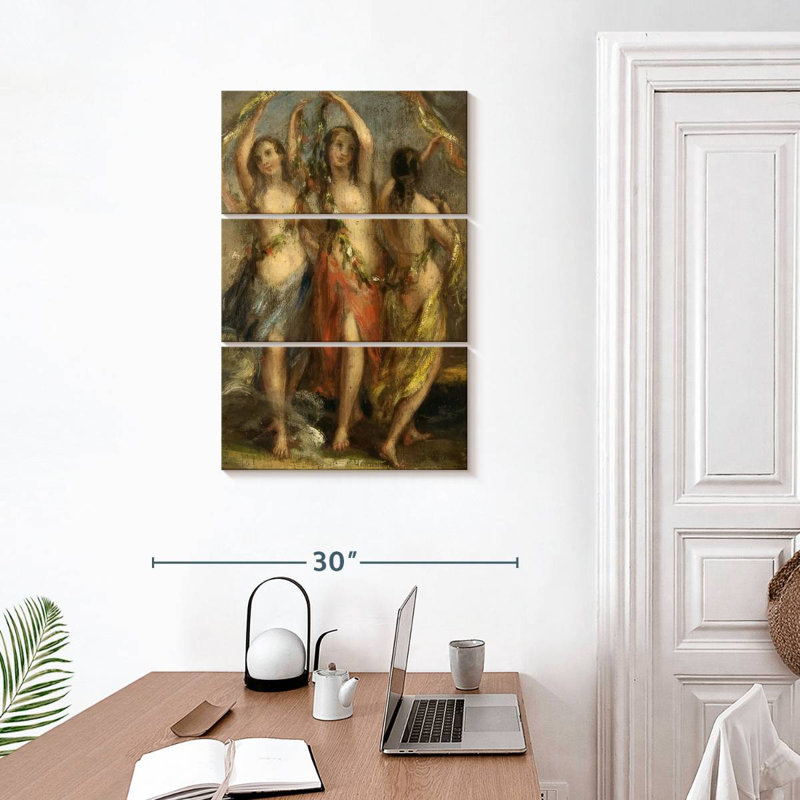 Leisha les trois grâces 1630-35, H 32 po x l 20 po