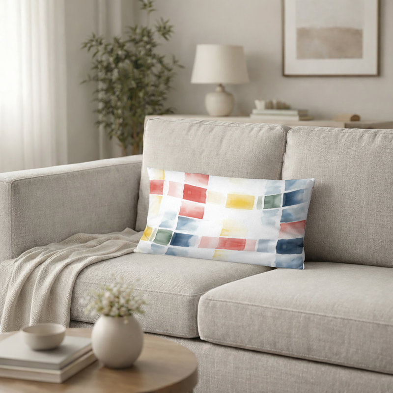 Coussin French French, H 12 po x l 20 po