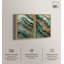 Ensemble de décoration murale « Gold Surge » sur toile avec géodes par Art Remedy, cadre noir, 10 x 15-1812652880-1812652882