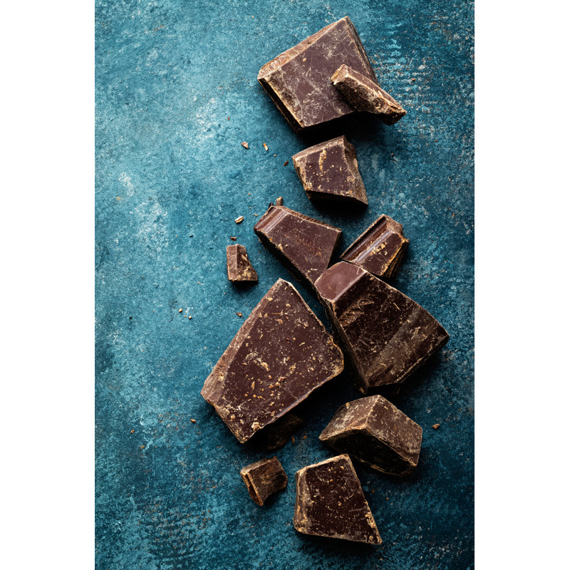 Pièces de chocolat noir, H 30 po x l 20 po