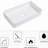 Sleek Appearance 24"X14" Ceramic Bathroom Sink - Rectangular Vessel, Low Water Absorption, For Multiple Spaces Vessel Type, Acid Resistance, Environments