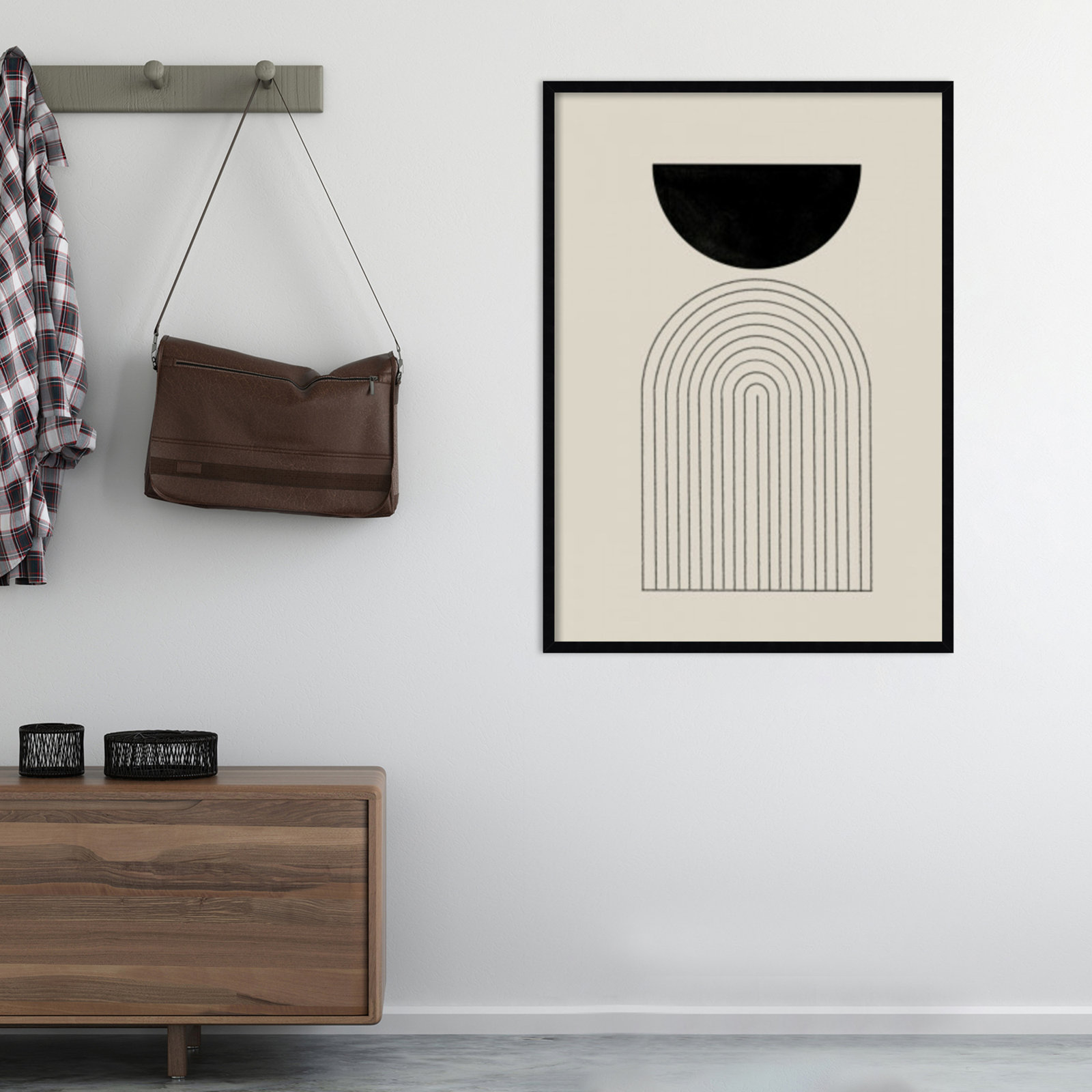 BaB No 1 by The MIUUS STUDIO, Black, 41" H x 30" W x 1" D