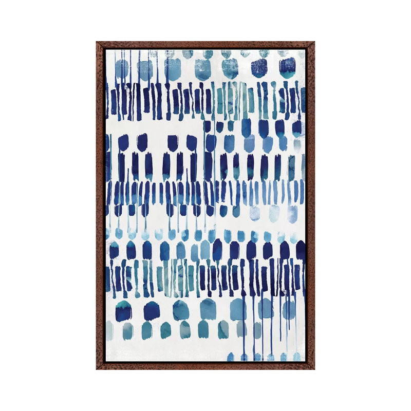 Continuosly II 1 Piece Painting on Canvas, 101.6cm H x 66.04cm W x 3.81cm D, Classic Brown Wood Framed
