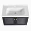 Meuble-lavabo simple 32,12 po avec plateau en céramique Arjav