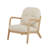 Solid Wood Frame Soft Fabric Modern Armchair, Nordic Style Accent Dining Chair Office Chair Comfort Seating for Living Room Bedroom Reading Nook Office-1757666331