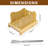 Bamboo Bread Slicer For Homemade Bread With Serrated Knife & Crumb Tray - Foldable Compact Bread Cutting Guide, Adjustable Bread Slicer, Bamboo Bread Cutter For Homemade Bread, Cakes, Bagels