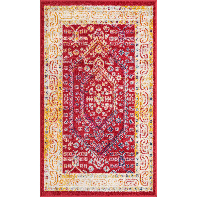 Milojica Oriental Indoor Rug, Rectangle 3' x 5'3"