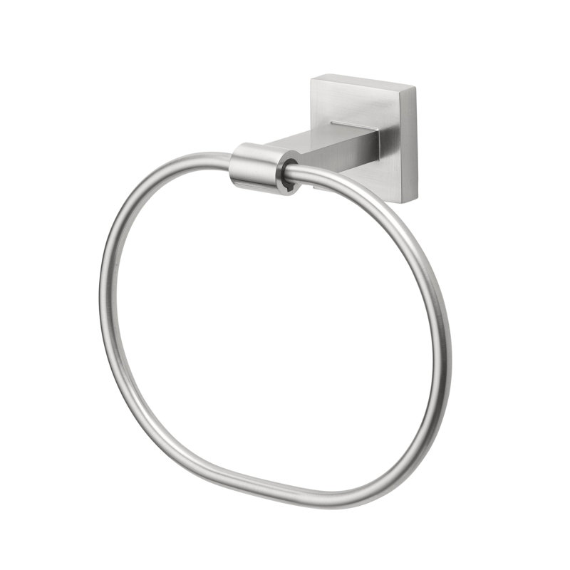 Avalon Towel Ring Hardware Accessory, Satin Nickel