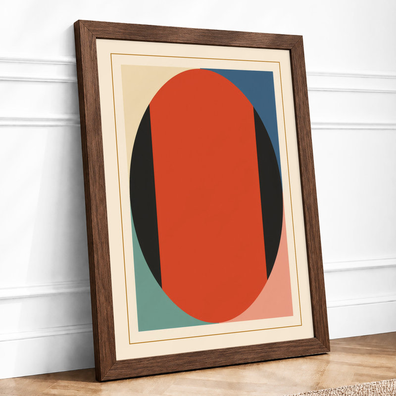 Forms Geometric - Framed Print, Walnut, A1 - 84.1 x 59.4 cm