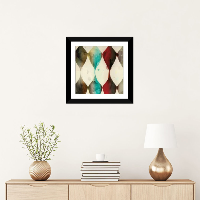 «Sp Spot Heralds II, Square», reproduction sur toile, H 16 po x l 16 po x P 1 po, Papier d'art encadré noir, Blanc