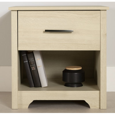 Fusion 1-Drawer Nightstand - End Table With Storage