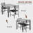 3 Piece Dining Table Set for 2 with Upholstered Chairs - Perfect for Small Spaces-1071391972-1040281645