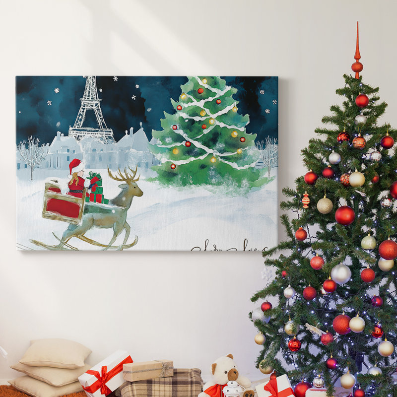 Christmas Holiday Arts - Toile tendue avec châssis, H 16 po x l 24 po