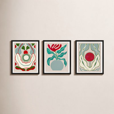 Magical Flowers 3-Piece Print Set
