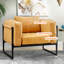 Khrishna 1 Seater Faux Leather Sofa-2037567616