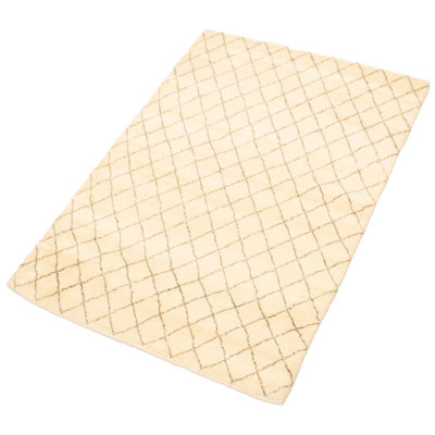 Grogan One-of-a-Kind 5' X 6'10" 2010s Wool Area Rug in Cream