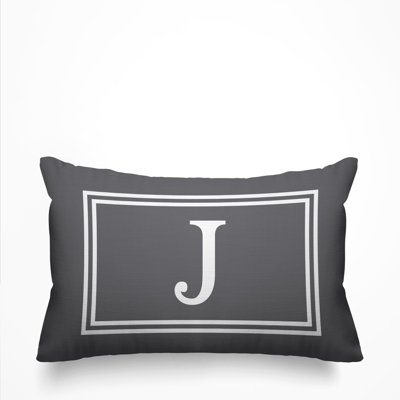 Coussin intérieur / extérieur imprimé monogramme