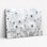 Fleurs blanches, art mural sur toile, ensemble de 1