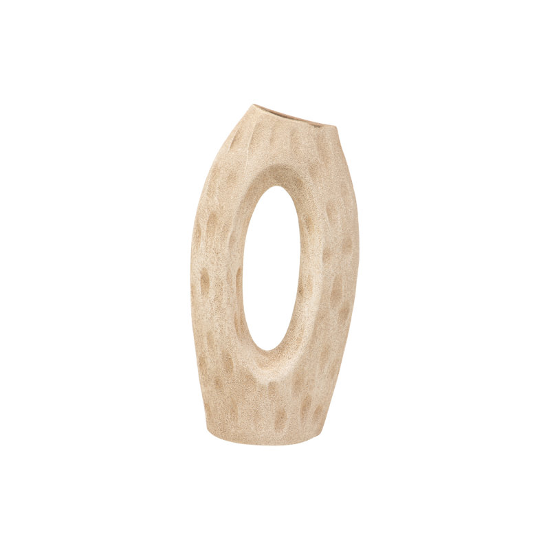 CERAMIC VASE, 50cm, Brown