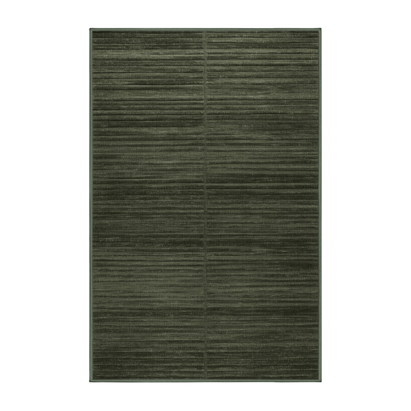 Tapis vert uni lavable à la machine, Rectangulaire 2 pi x 3 pi