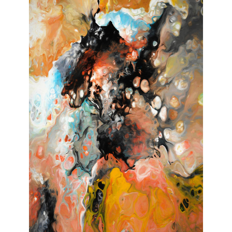 Abstract Composition 951 Print by Angel Estevez, 32" H x 24" W, Wrapped Canvas