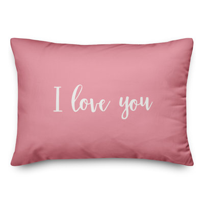  I Love You Throw Pillow