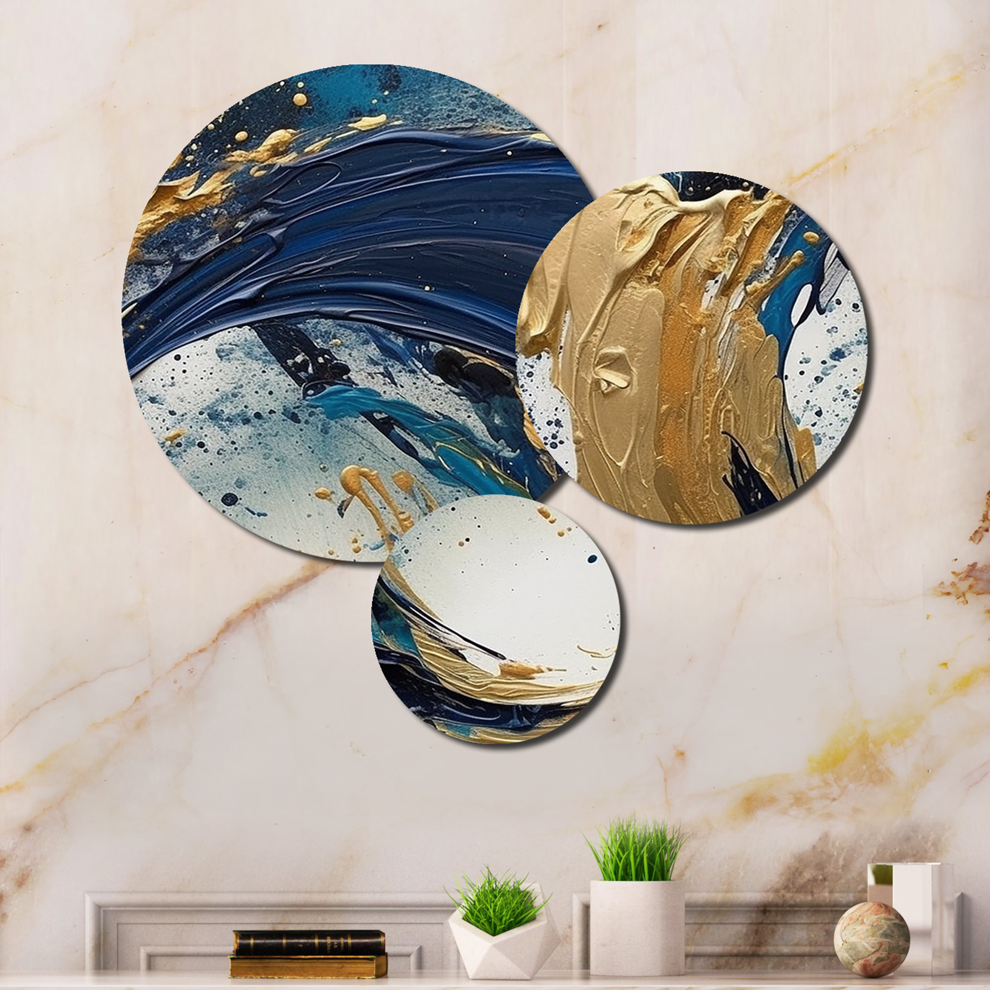 DesignArt Abstract Wall Decor on Metal | Wayfair