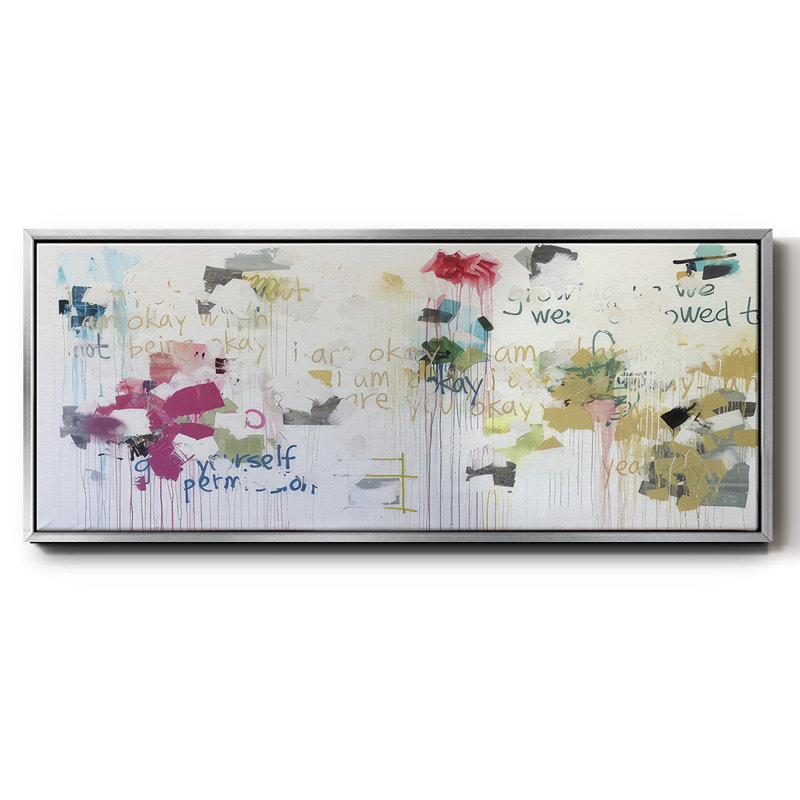 «I'm Okay V», toile encadrée, H 20 po x l 50 po