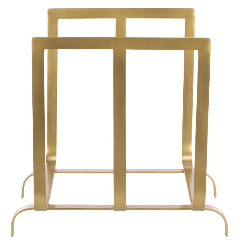 Porte-bûches en métal Bethlynne, Brass