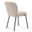 Chaise rembourrée blanc cassé