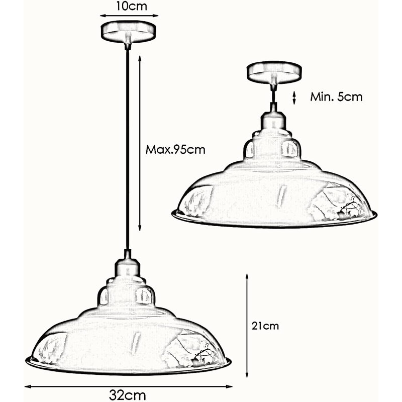 Genthner 1 - Light Pendant, Orange