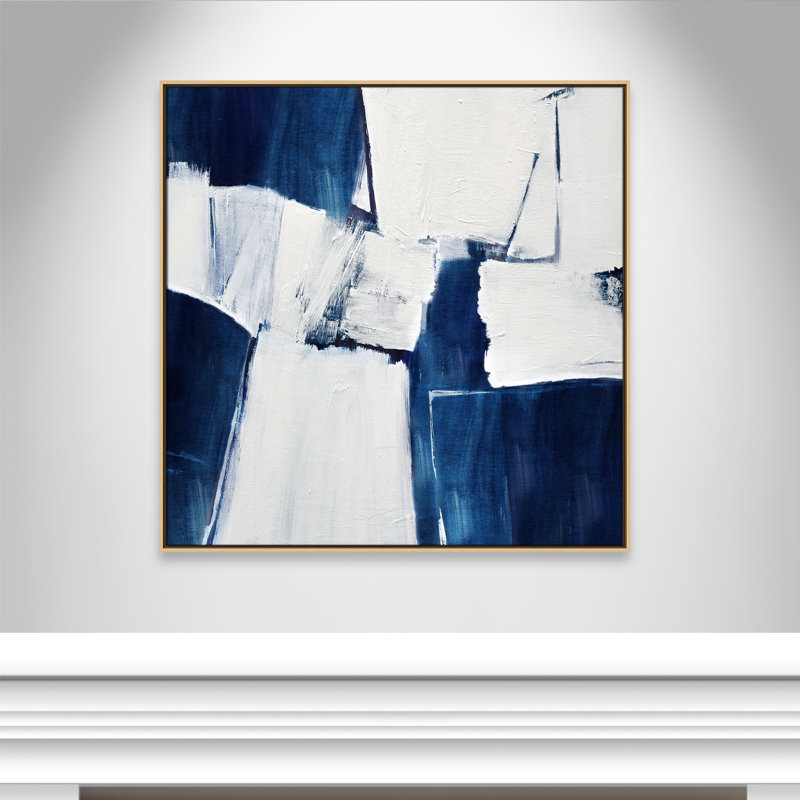 «Blue Midnight Plateau I» par Judith Shapiro, Naturel, H 41,5 po x l 41,5 po