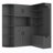left-right combination hall cabinet with 4 hooks(can be used separately)-129411463