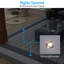 Spot encastré à DEL Dewdrop 1 po, éclairage de terrasse et d'escalier basse tension en acier inoxydable, ouverture ronde plate-136260595