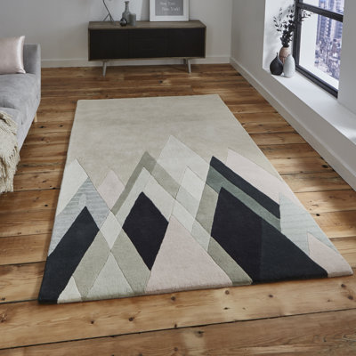 Taastrup area rug Hand Tufted Rectangle Multi coloured