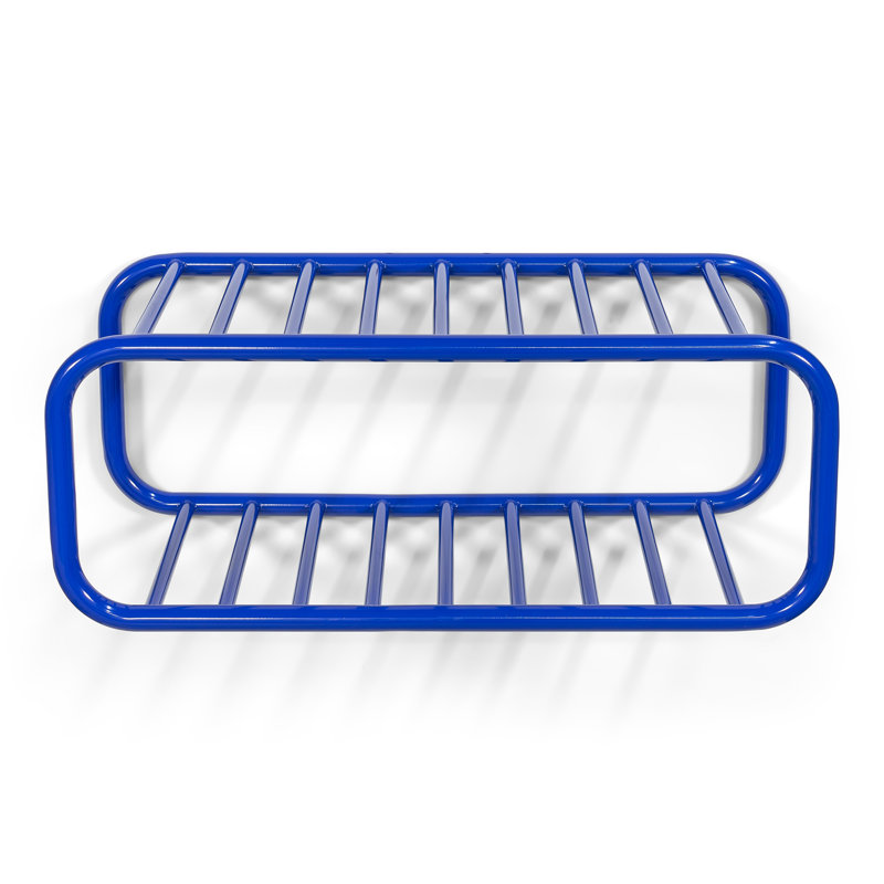 Retro 4 Pair Shoe Rack, Blue
