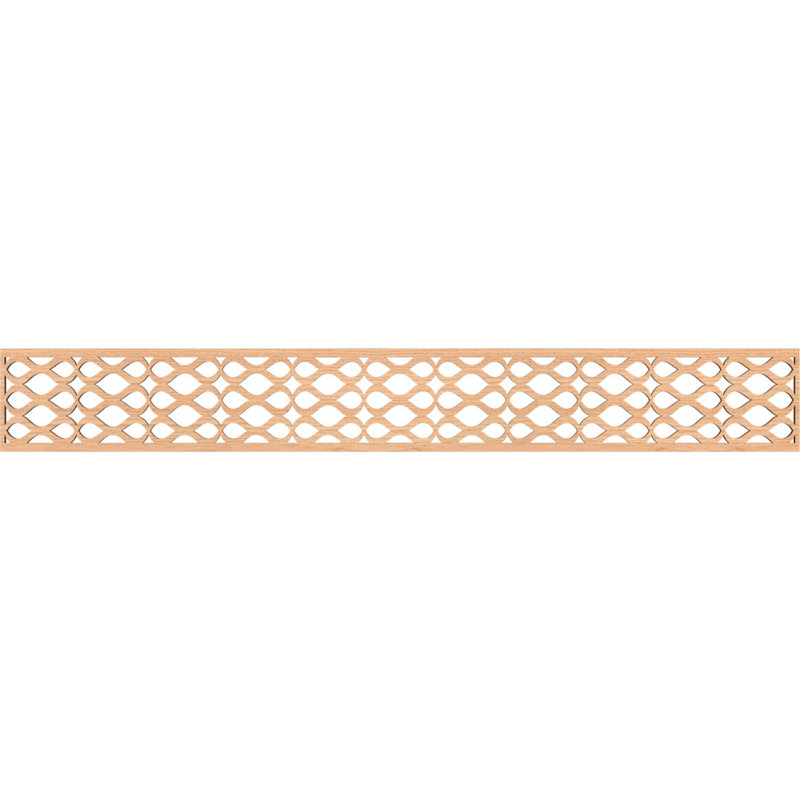 Moulure de panneau Somerset, H 6 po x l 46,5 po x P 0,25 po, Noyer blanc