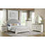 Table de chevet 3 tiroirs Aryion pour jeunes en brun et blanc