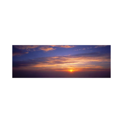 Clouds In The Sky At Sunset, California, USA - Wrapped Canvas Panoramic Print