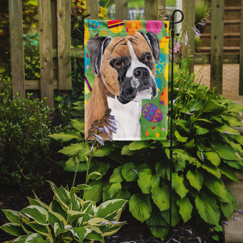 Drapeau de jardin Atara, Boxer (beige et blanc)