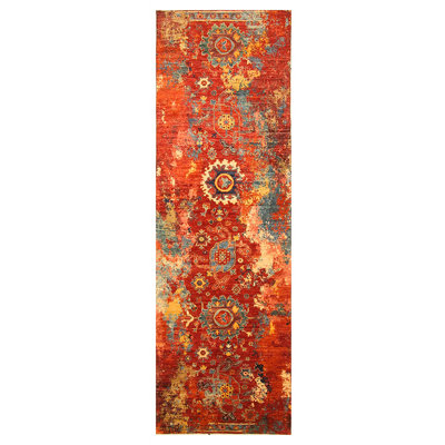 One-of-a-Kind 2'7" X 8'4" Runner Wool Area Rug in