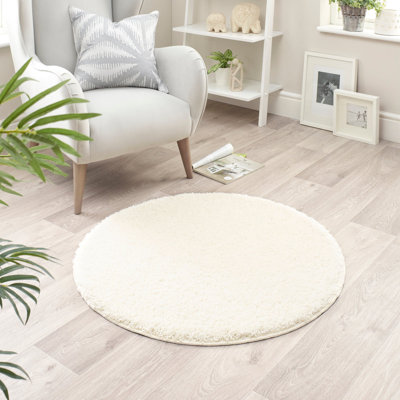 Solid Colour Machine Tufted Area Rug
