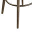 Tabouret de bar pivotant de 30 po de hauteur, pieds en bois massif, coussin rembourré de mousse, repose-pieds en métal, assemblage requis, finition grise, hauteur de l'anneau en bronze, requis-1521206631-1521206630