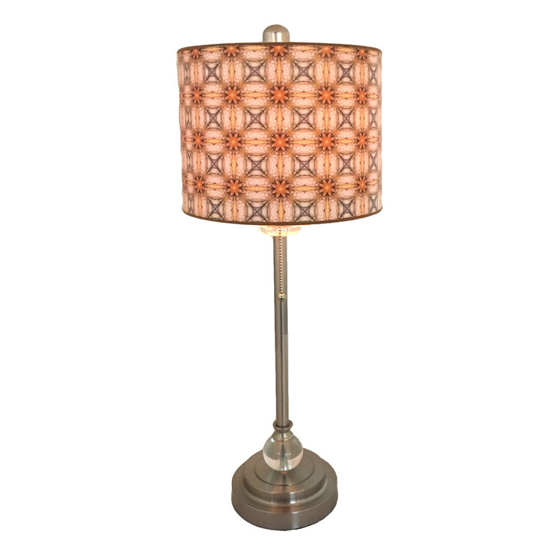 Frieder Crystal Buffet Lamp, Nickle