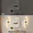 2-Pack Battery Operated Wall Sconces with Remote Control, Non-Hardwired LED Flush Mounted Sconces-129149357-129149358