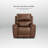 44" Triple power Leather Recliner Chair with Zero Gravity Adjustable Headrest and Built-In USB Port-30325634