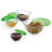 Libbey Baker's Basics 4-Piece Glass Mixing Bowl Set With Plastic Lids, Multi-Size