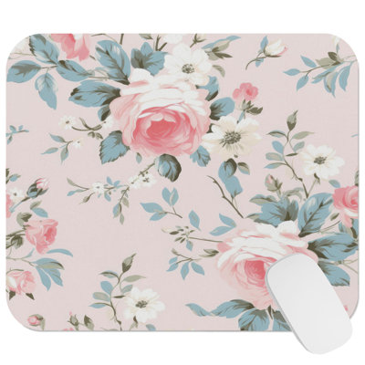 Floral Dream Flowers VII Gaming Cute Office Laptop Desk Pad Gift Mat Square Rectangle Non-Slip Mousepad