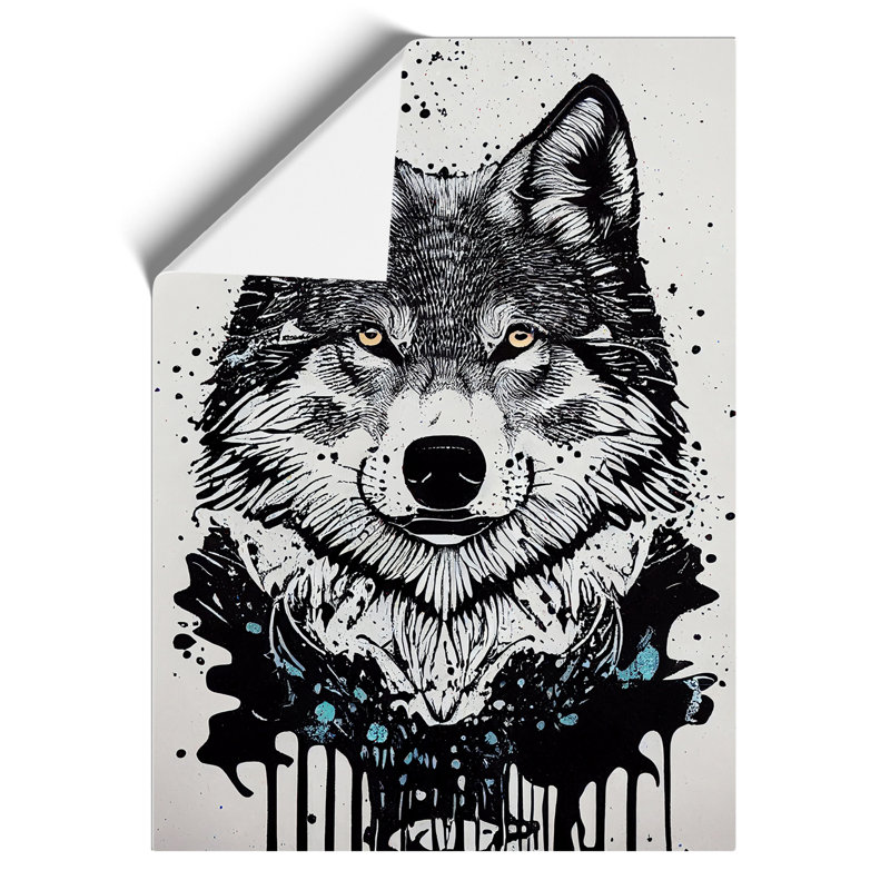 Wolf Graffiti No.3 - Wall Art, Paper, 59.4cm H x 42cm W, No Matte